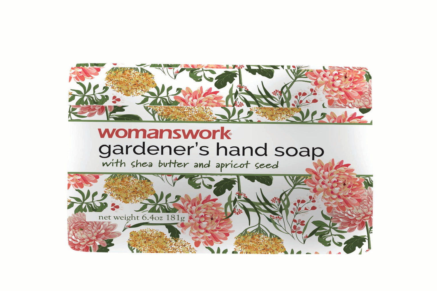 Gardener's Hand Soap, packaged in Dahlia print