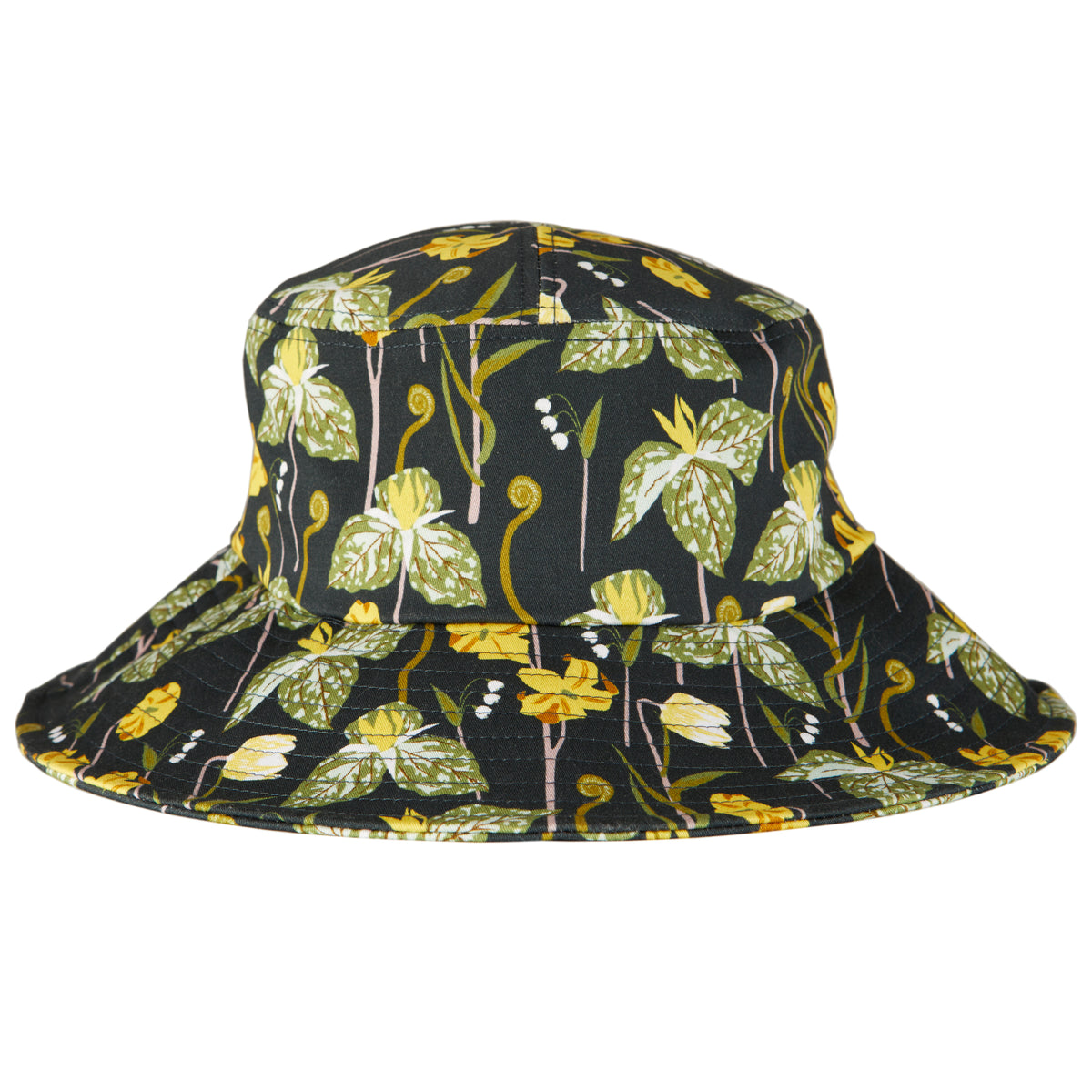 Cotton Bucket Sun Hat in Woodland Garden