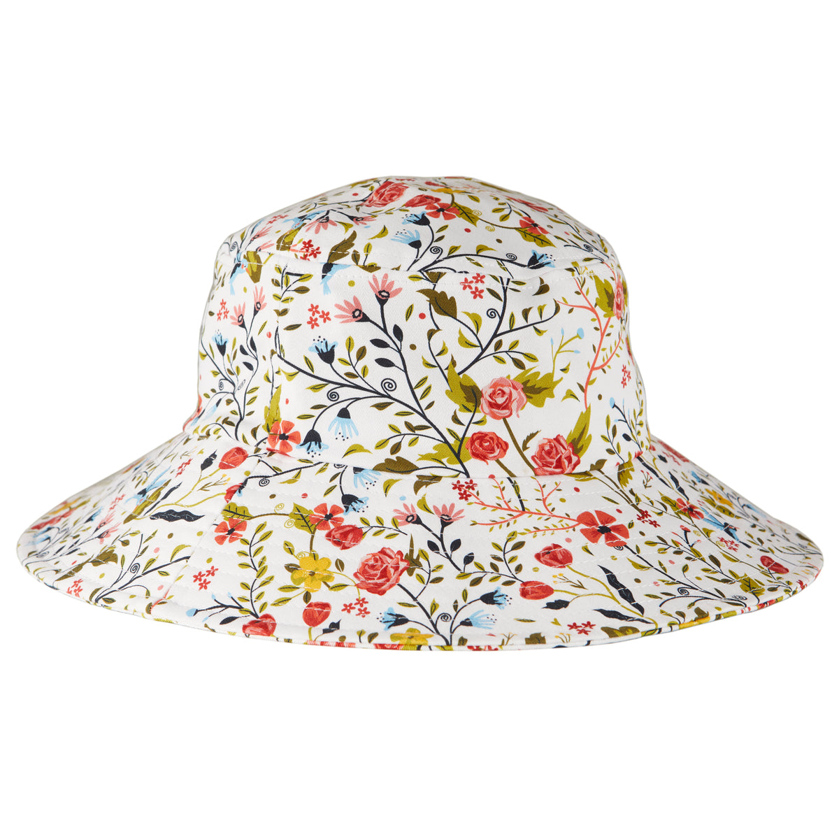 Cotton Bucket Sun Hat in Garden of Paradise