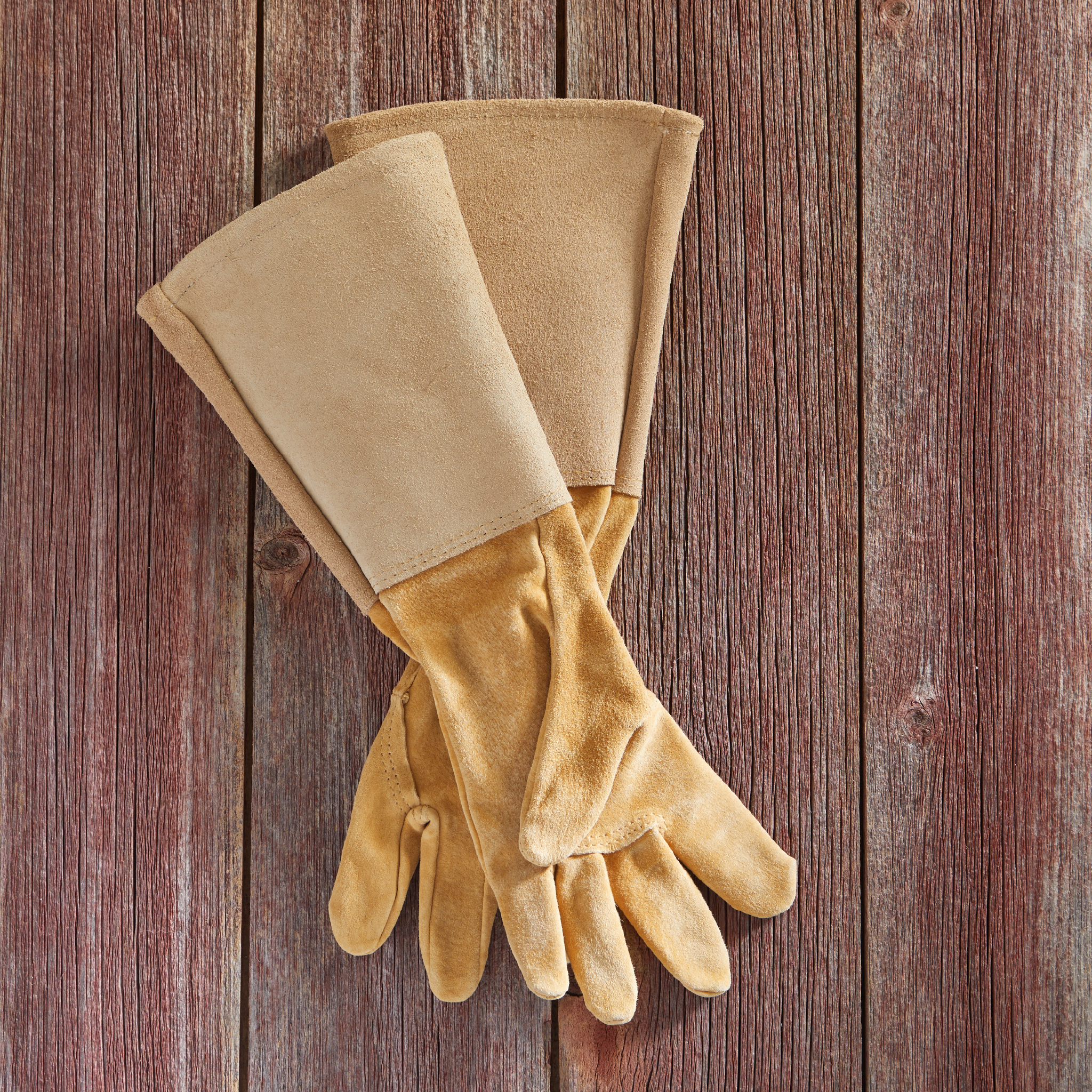 Womanswork Leather Gauntlet Glove - Thumbnail 3