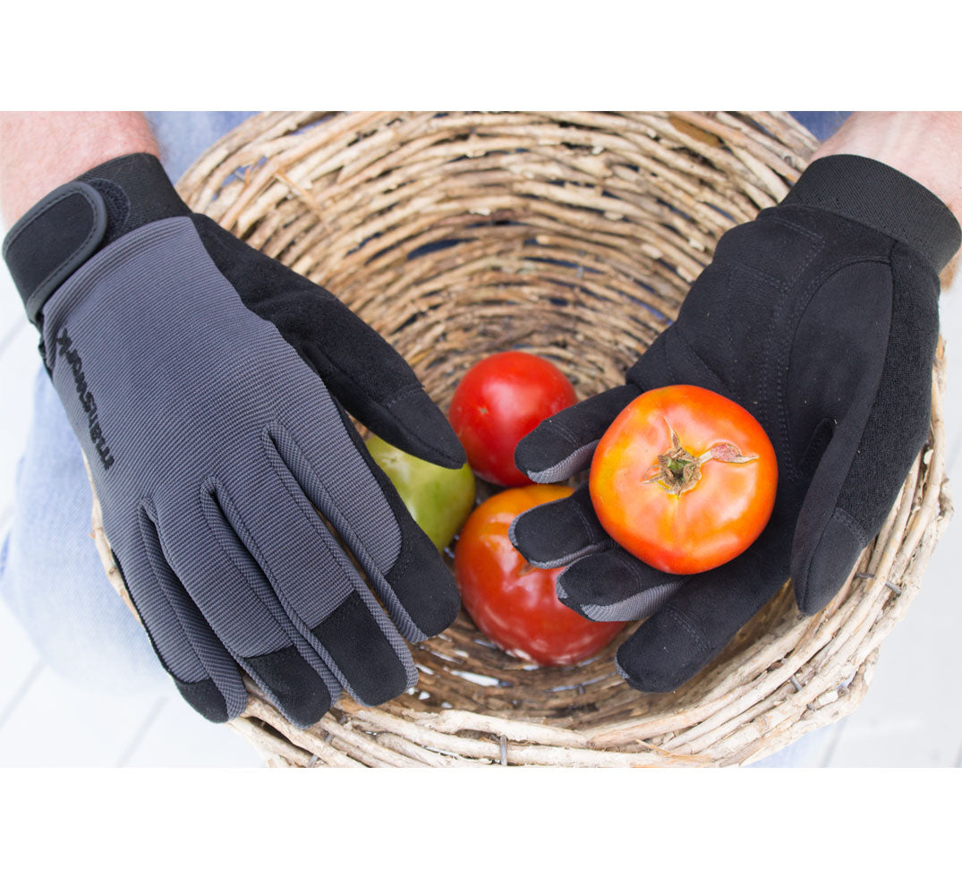 Manswork Synthetic Leather Gloves - Gray