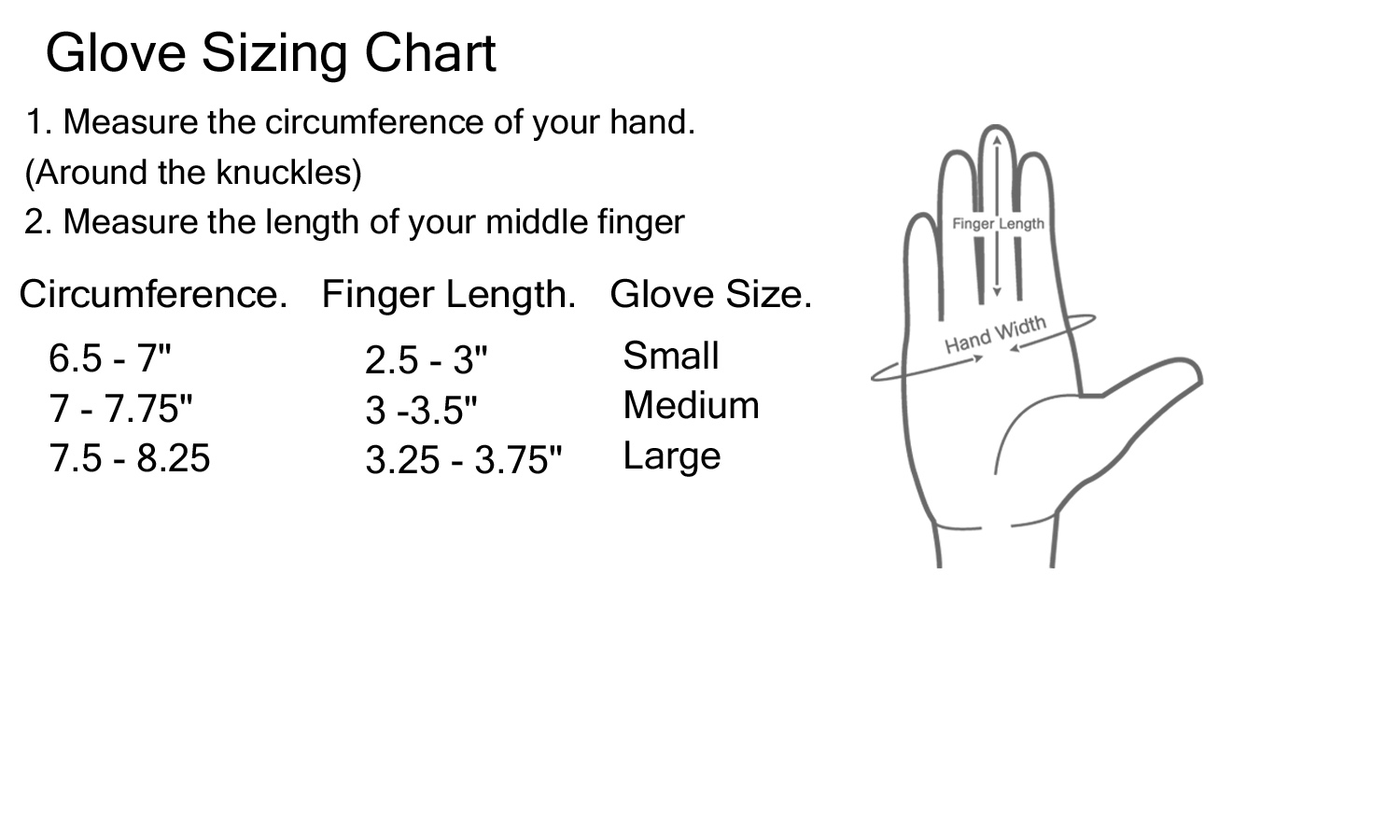 Kate Spade Glove Size Chart