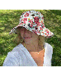 Cotton Bucket Sun Hat --Cottage Rose