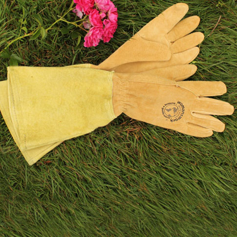 Comfortable Leather Gardening Gloves,work Gloves for Man & Women,Gardening Gift Craft Supplies & Tools 